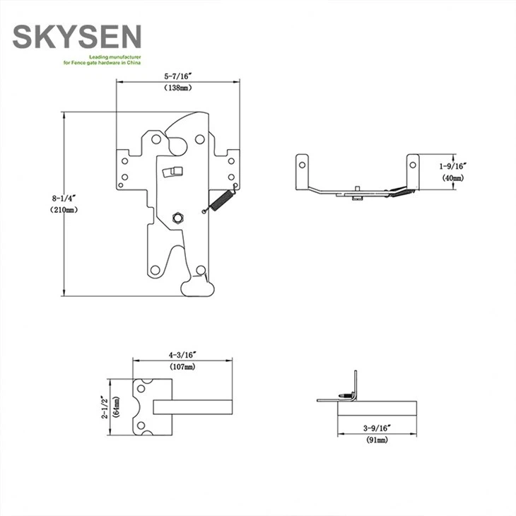Latch For Vinyl Gate